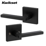 Kwikset - Halifax Lever Set - Square Rose - Optional Function - Optional Finish - Grade 2