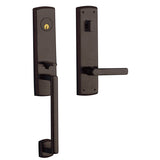 Baldwin Estate - 85387 Soho 3/4 Escutcheon Handleset - Full Dummy with Interior Lever