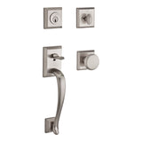 Baldwin Reserve - Napa Full Dummy Handleset - Traditional Square Rose