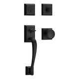 Baldwin Reserve - Napa Full Dummy Handleset - Traditional Square Rose