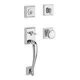 Baldwin Reserve - Napa Full Dummy Handleset - Traditional Square Rose