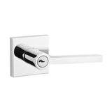 Reserve Square Keyed Entry Leverset with Contemporary Square Rose