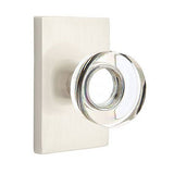 Baldwin Reserve - Contemporary Crystal Knob with Contemporary 5 Inch Rose