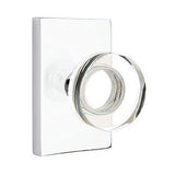 Baldwin Reserve - Contemporary Crystal Knob with Contemporary 5 Inch Rose