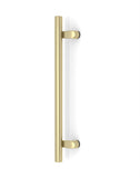 Pro-Line Series: PostMount Offset Pull Handle Back-to-Back 316 Exterior Grade Stainless Steel Alloy