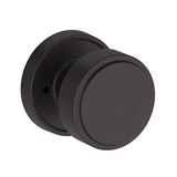 Vashon Knob with Recessed Round Rose- Privacy