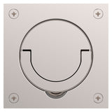 Baldwin Flush Cup Handle 3-1/2" x 3-1/2" (0397) in Lifetime (PVD) Polished Nickel