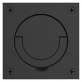Baldwin Flush Cup Handle 3-1/2" x 3-1/2" (0397) in Satin Black