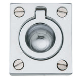 Baldwin Flush Ring Pull 1-1/4" x 1-1/2" (0392) in Polished Chrome