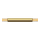 Baldwin Gramercy Cabinet Pull 4" CTC (4431) in Lifetime (PVD) Satin Brass, front