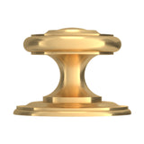 Baldwin Knob Back Plate 1-1/2" diameter (4902) in Lifetime (PVD) Satin Brass, side profile