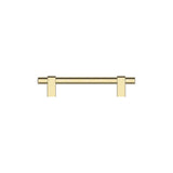 Baldwin Lakeshore Cabinet Pull 5" CTC (7007.1005C) in Non-Lacquered Brass