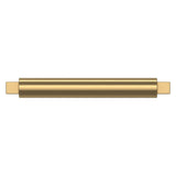 Baldwin Modern Cabinet Pull 4" CTC (4624) in Lifetime (PVD) Satin Brass, front