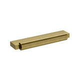 Baldwin Modern Cabinet Pull 4" CTC (4624) in Heirloom Brass