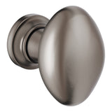 Baldwin Oval Cabinet Knob 1-1/8" x 3/4" oval (4910) in Lifetime (PVD) Graphite Nickel