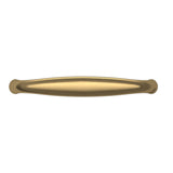 Baldwin Oval Pull 4" CTC (4480) in Lifetime (PVD) Satin Brass, front