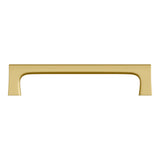 Baldwin Palm Springs Appliance Pull 8" CTC (4652) in Lifetime (PVD) Satin Brass, side profile