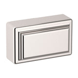 Baldwin Raised Cabinet Knob 1-1/2" diameter (4425) in Lifetime (PVD) Polished Nickel