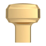 Baldwin Severin Fayerman A Cabinet Knob 1" diameter (4452) in Lifetime (PVD) Satin Brass, side profile