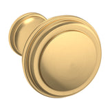 Baldwin Severin Fayerman C Cabinet Knob 1" diameter (4454) in Lifetime (PVD) Satin Brass