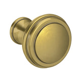 Baldwin Severin Fayerman C Cabinet Knob 1" diameter (4454) in Heirloom Brass