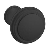 Baldwin Severin Fayerman C Cabinet Knob 1" diameter (4454) in Satin Black