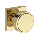 Vashon Knob with Contemporary Square Rose- Privacy