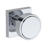Vashon Knob with Contemporary Square Rose- Privacy