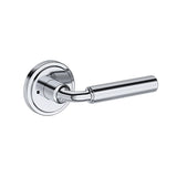 La Conner Lever with Stepped Round Rose- Privacy