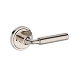 La Conner Lever with Stepped Round Rose- Privacy