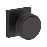 Vashon Knob with Contemporary Square Rose- Privacy