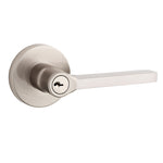 Reserve Square Keyed Entry Leverset with Contemporary Round Rose