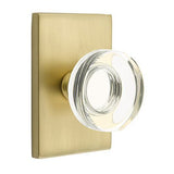 Baldwin Reserve - Contemporary Crystal Knob with Contemporary 5 Inch Rose